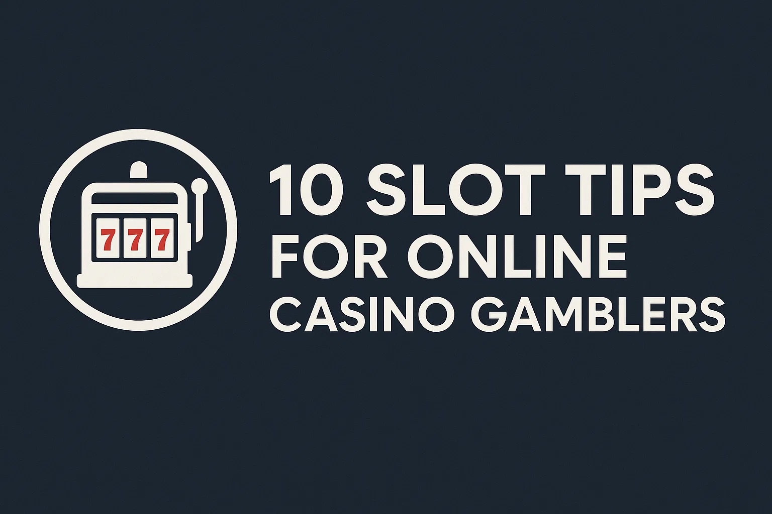 10 Slot Tips for Online Casino Gamblers