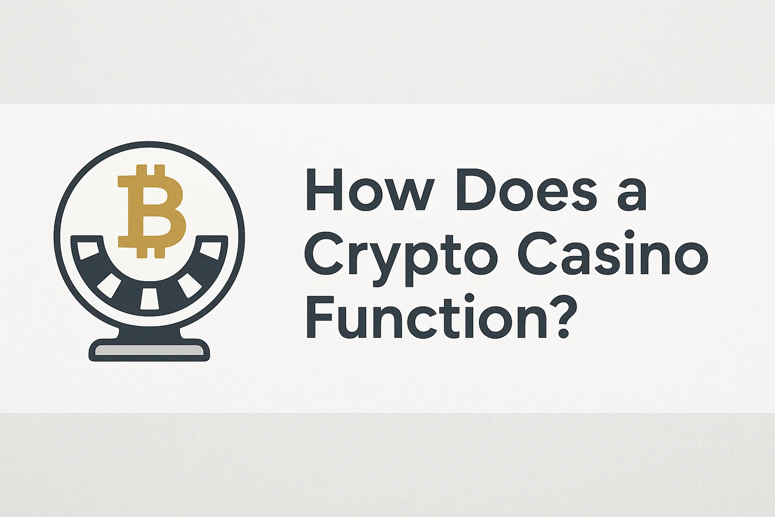 How Does a Crypto Casino Function?